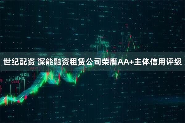 世纪配资 深能融资租赁公司荣膺AA+主体信用评级